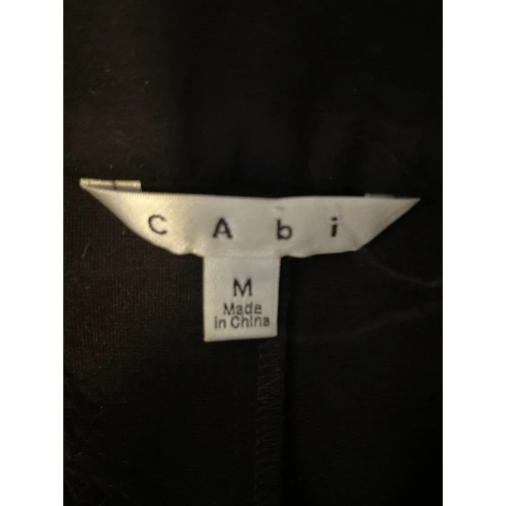 CAbi Women's Black‎ Fuzzy Front Faux Fur Vest M Asymmetrical